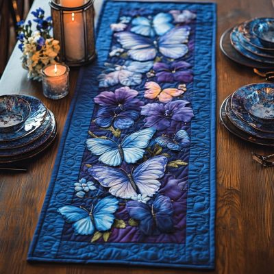 Ethereal Flight Quilted Table Runner