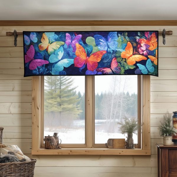 Ethereal Wings Quilted Valance
