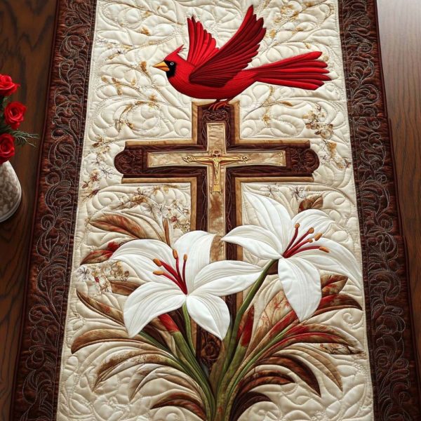 Cross Quitled Table Runner