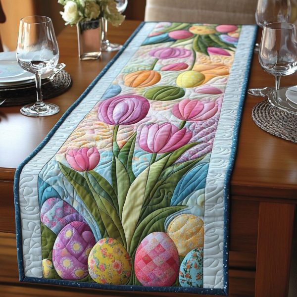 Faithful Flowers Quilted Table Runner
