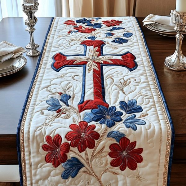 Faithful Glory Quilted Table Runner