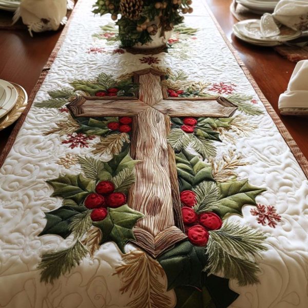Faithful Glow Quilted Table Runner