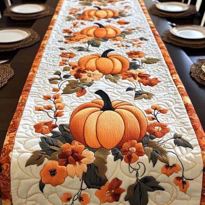 Fall Foliage Festival Quilted Table Runner