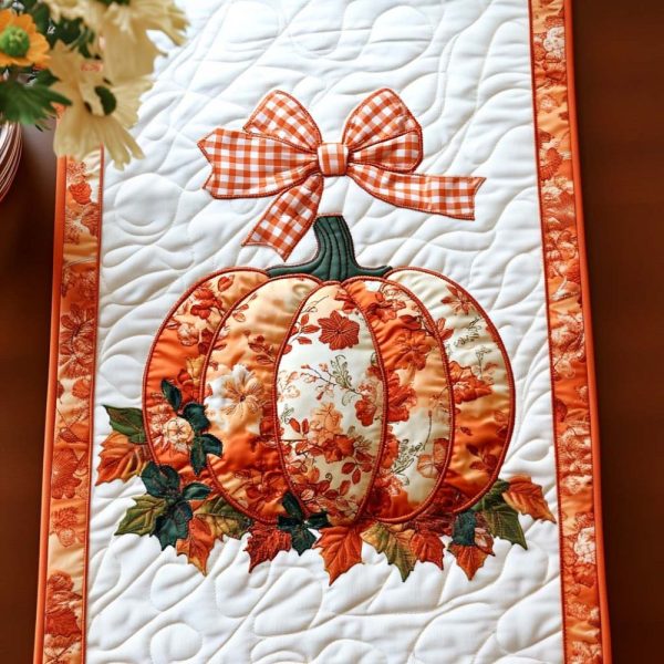 Fall Maple Magic Quilted Table Runner
