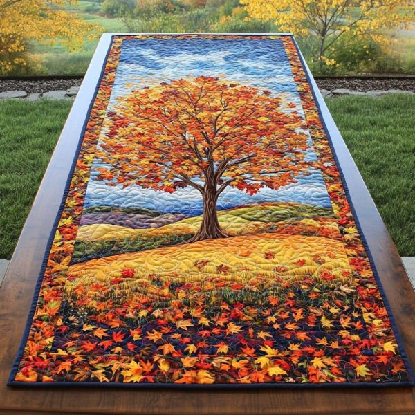 Fall Meadow Quilted Table Runner