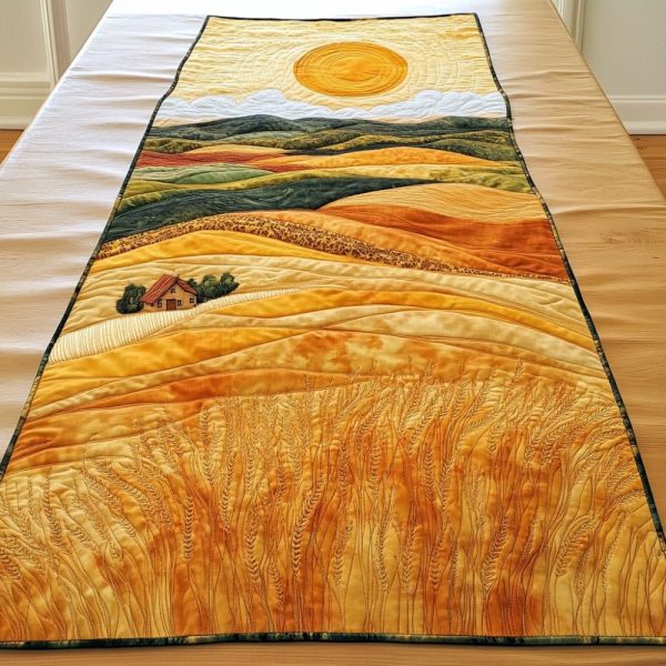 Farm Horizon Quilted Table Runner