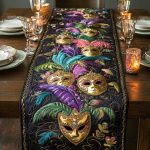 Feather Flourish Quilted Table Runner