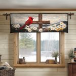 Feathers Of Faith Quilted Valance