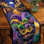 Festive Cat Quilted Table Runner