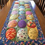 Festive Eggs Quilted Table Runner