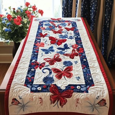 Festive Fourth Quilted Table Runner