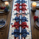 Firework Flair Quilted Table Runner