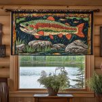 Fishing Lodge Retreat Quilted Valance