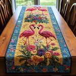 Flamingo Fun Quilted Table Runner
