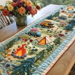 Floral Camp Vibes Quilted Table Runner