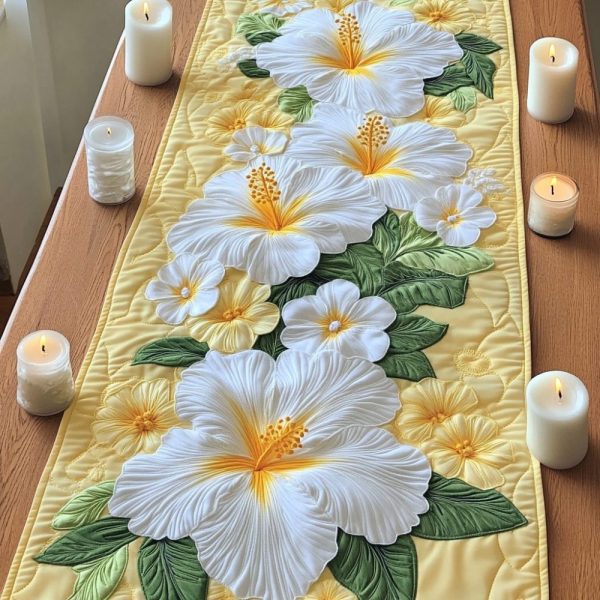 Floral Charm Quilted Table Runner
