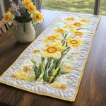 Floral Delight Quilted Table Runner