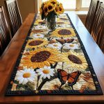 Floral Delight Quilted Table Runner