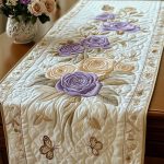 Floral Embrace Quilted Table Runner