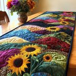Floral Glow Quilted Table Runner