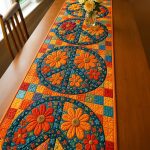 Floral Harmony Quilted Table Runner