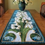 Floral Harmony Quilted Table Runner