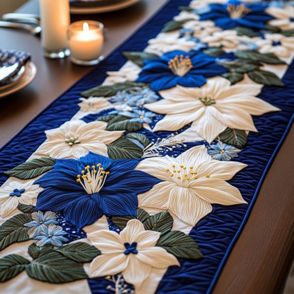 Floral Haven Quilted Table Runner