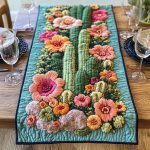 Floral Mirage Quilted Table Runner