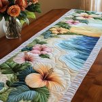 Floral Serenity Quilted Table Runner