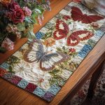 Fluttering Petals Quilted Table Runner