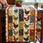 Folksy Flock Chicken Table Runner