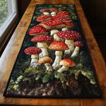 Forest Bloom Quilted Table Runner