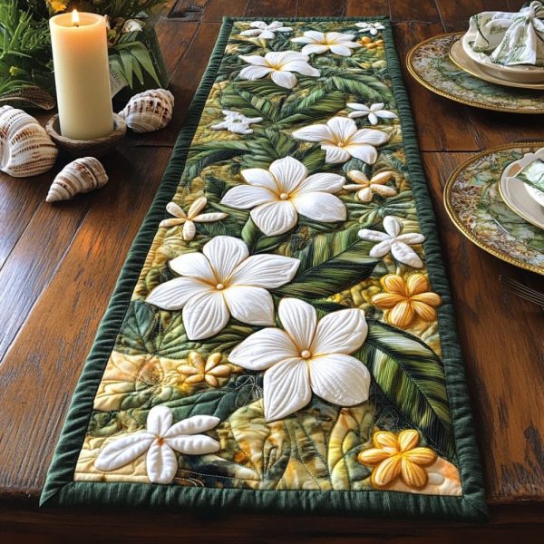 Fragrant Blooms Quilted Table Runner