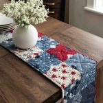 Freedom Stars Quilted Table Runner
