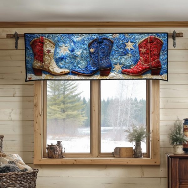 Freedom Trail Boots Quilted Valance