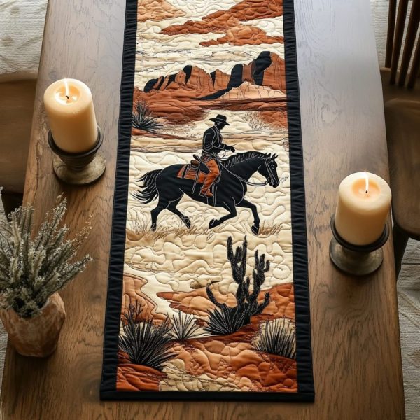Frontier Path Quilted Table Runner
