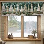 Frosted Pines Quilted Valance