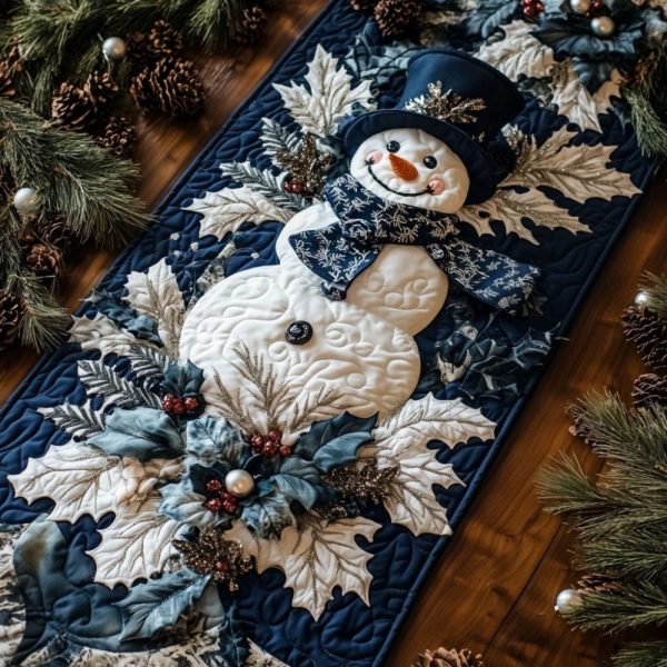 Frosted Delight Quilted Table Runner