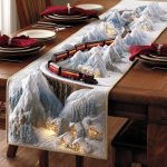 Frostlight Village Quilted Table Runner