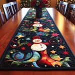 Frosty Glow Quilted Table Runner