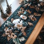 Frosty Glow Quilted Table Runner