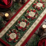 Frosty Glow Quilted Table Runner