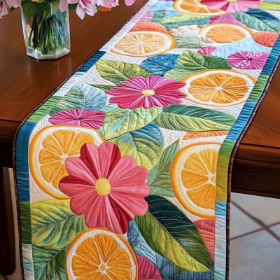 Fruit Fiesta Quilted Table Runner