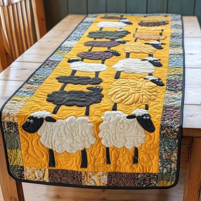 Furry Fields Quilted Table Runner