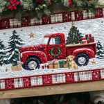 Furry Holiday Joyride Quilted Table Runner
