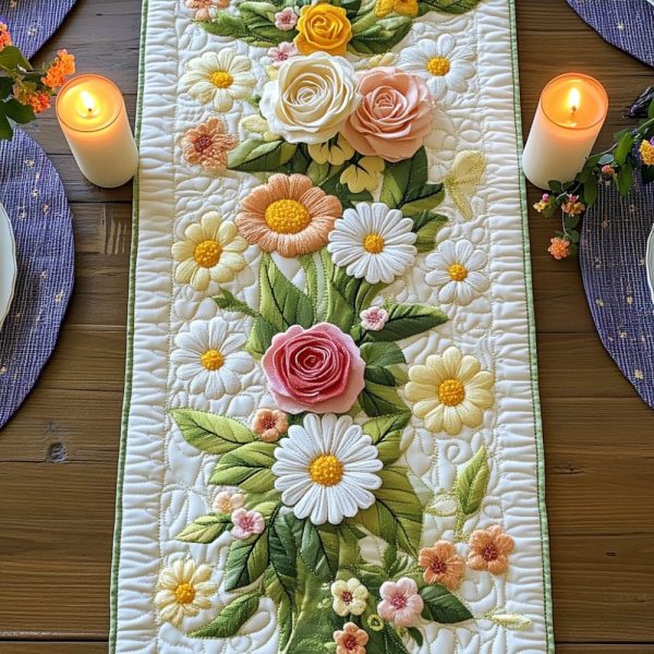Garden Breeze Quilted Table Runner