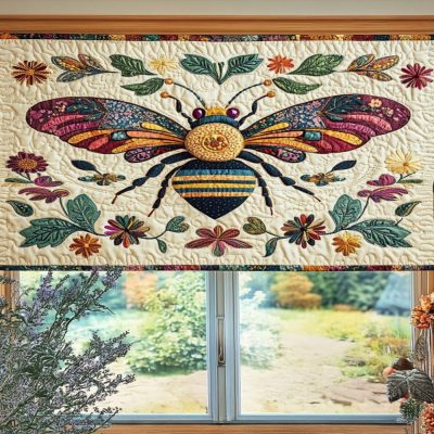 Garden Buzz Quilted Valance