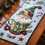 Garden Keeper Gnome Quilted Table Runner