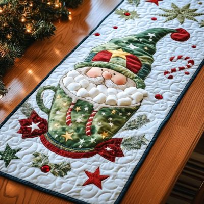 Garden Keeper Gnome Quilted Table Runner
