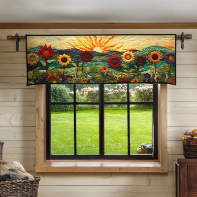 Garden Sunbeam Quilted Valance